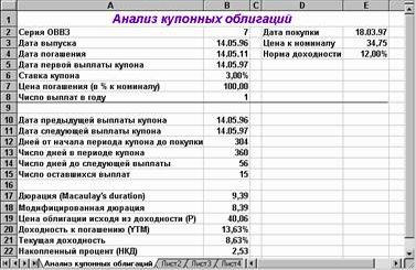 Рефераты | Рефераты по экономике | Автоматизация анализа купонных облигаций