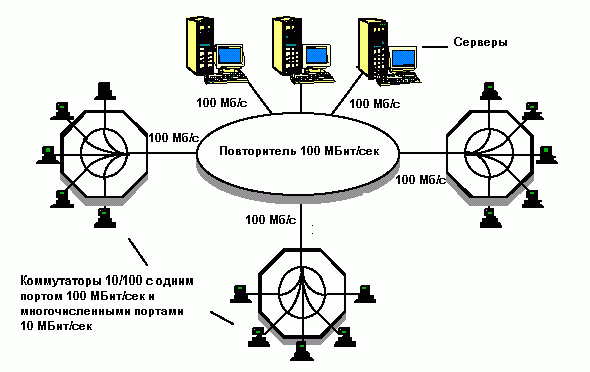 Рефераты | Рефераты по информатике, программированию | Коммутаторы Ethernet