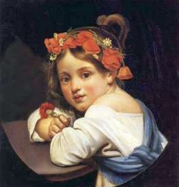 Рефераты | Рефераты по культуре и искусству | Картина Кипренского «Девочка в маковом венке с гвоздикой в руке (Мариучча)»