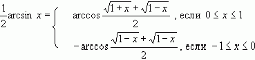 Рефераты | Рефераты по математике | Образцы исследования элементарных функций, содержащих обратные тригонометрические функции