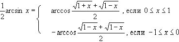 Рефераты | Рефераты по математике | Образцы исследования элементарных функций, содержащих обратные тригонометрические функции